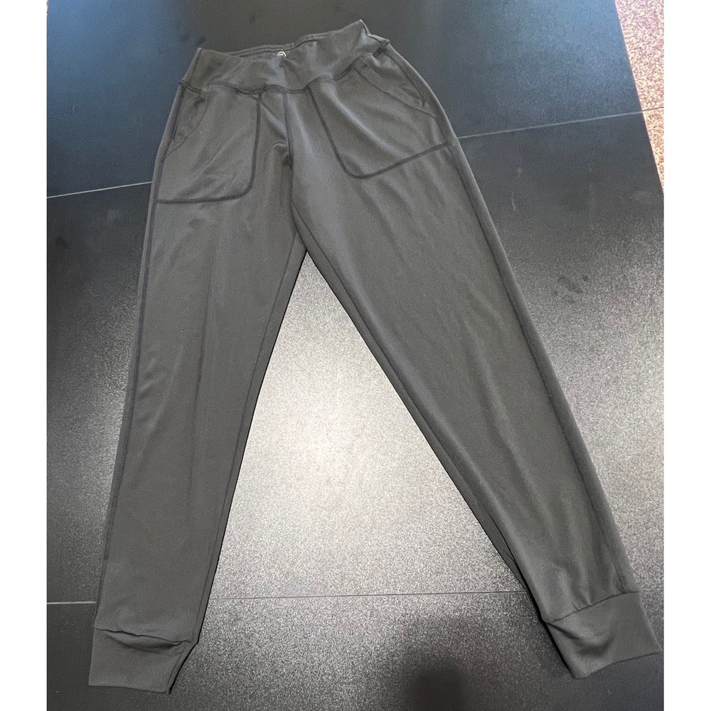 Real Essentials Womens Black Jogger Pants Activewear Yoga Sweatpants Size S - Picture 4 of 8